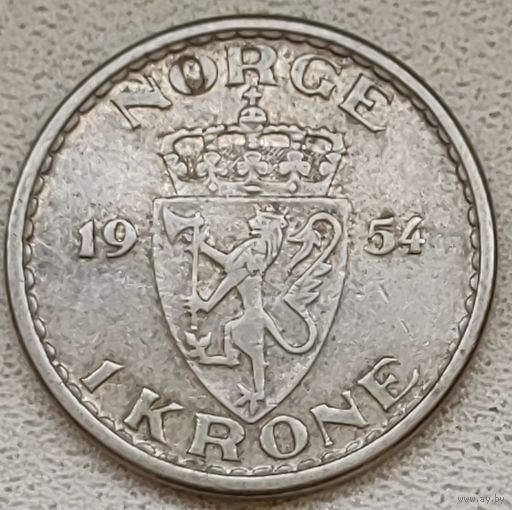 Норвегия 1 крона 1954