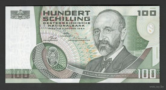 Австрия 100 шиллингов 1984 года. Тип Р-150. Состояние UNC!