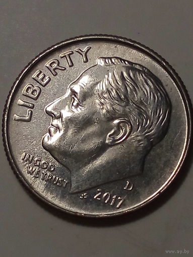 10 центов США 2017 D год