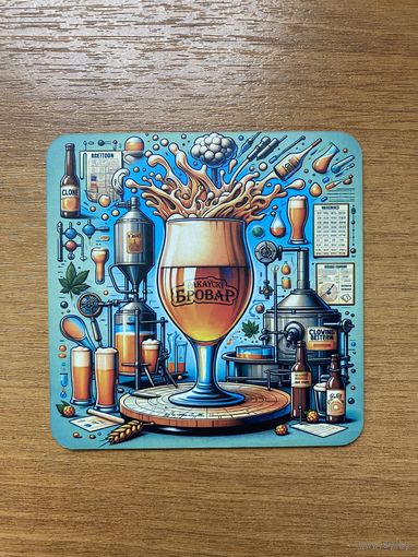 Подставка под пиво ресторана-пивоварни "Ракаўскi Бровар" /Минск/ No 23