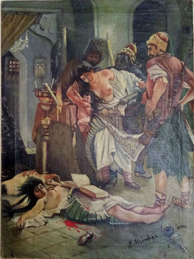 Картина "Болгарские мученицы" копия. Старая. Маковский.Снижена цена.