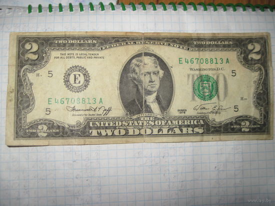 2 доллара 1976 г.