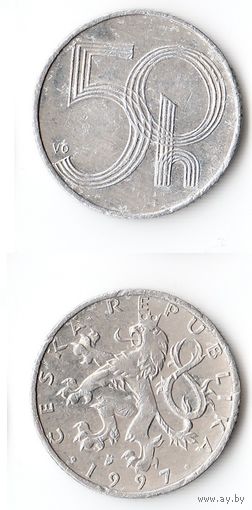 50 геллеров Чехия 1997 года