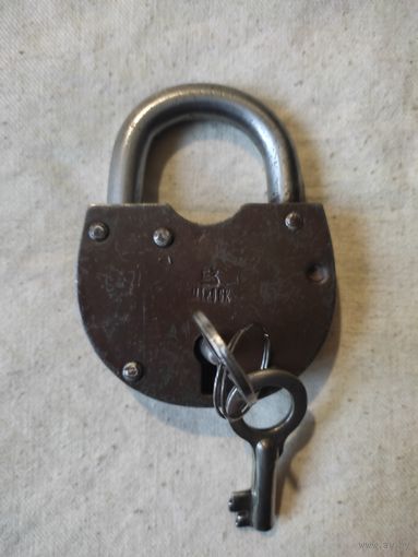 Замок навесной (2), СССР, 2 ключа. См. описание.