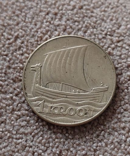 Эстония 1 крона 1934 1ая Республика