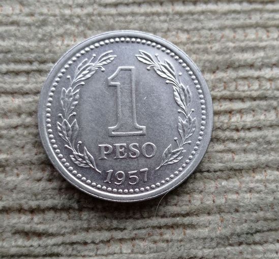 Werty71 Аргентина 1 песо 1957