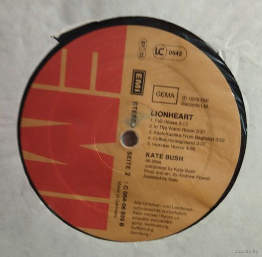 Kate Bush /Lionheart/1978, EMI, LP, Germany