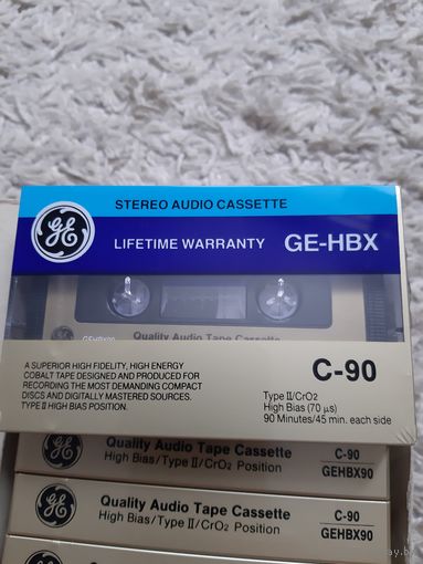 Кассета GENERAL ELECTRIC GE-HBX C-90.