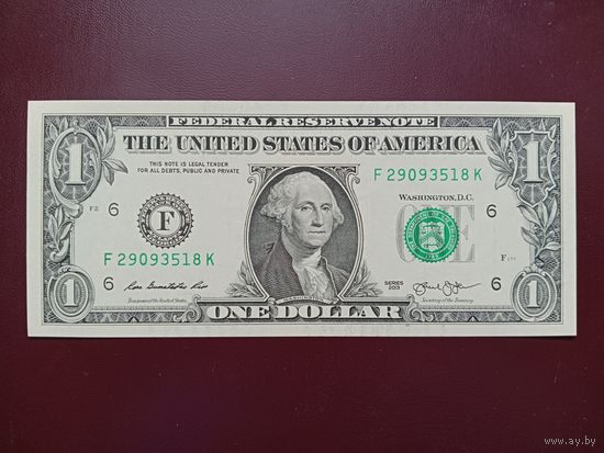 США 1 доллар 2013 UNC