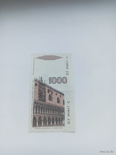Италия 1000 лир 1982 год