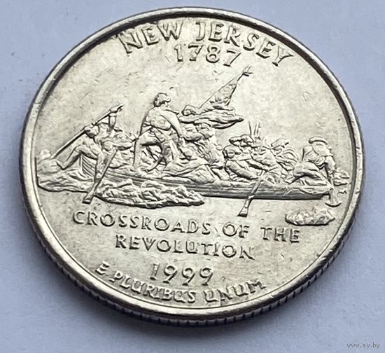25 центов 1999 г. Нью-Джерси, США