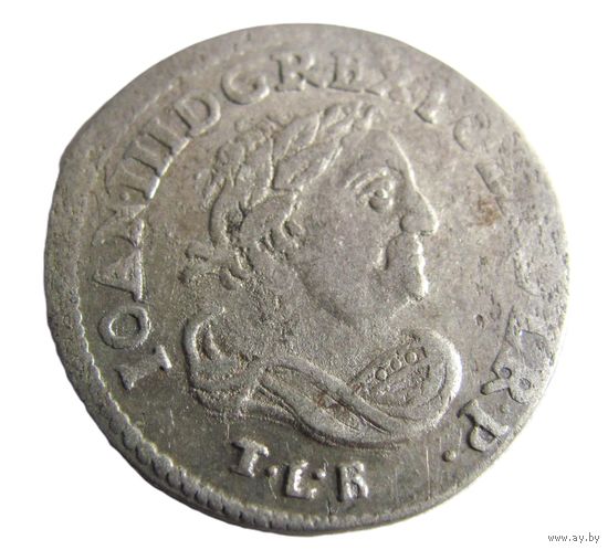 6 грошей 1684 TLB Ян Собесский герб Елита м.дв. Быдгощ, ladny