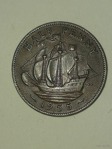 1/2 пенни 1955, Великобритания