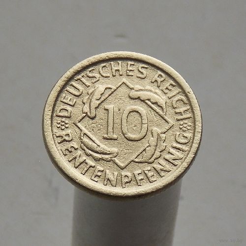 Германия 10 рентенпфеннингов 1924 D