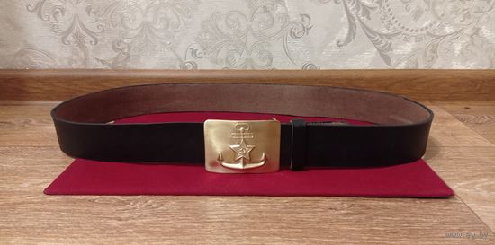 Ремень Матроса Вмф СССР ( черный, кожа)