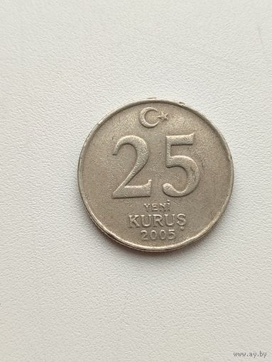 Турция. 25 Куруш 2005 года.