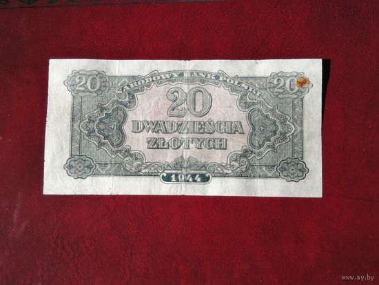 Польша 20 злотых 1944