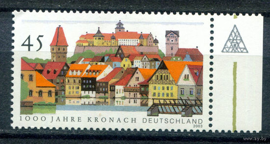 Германия - 2003г. - 1000 лет Кронаху - полная серия, MNH, немного погнут уголок [Mi 2309] - 1 марка