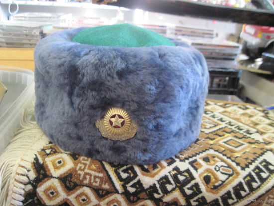 Шапка зимняя женская пограничная, размер 58.