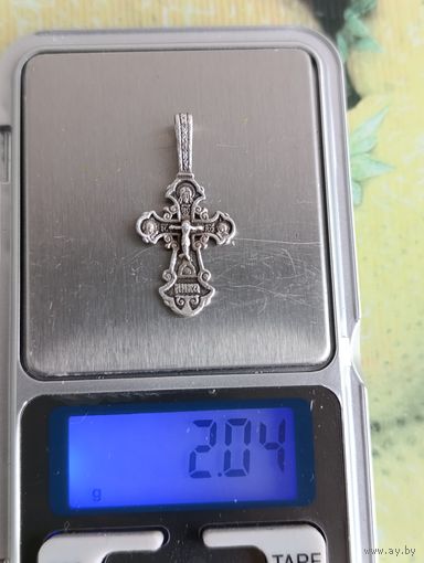 Крест, серебро .
