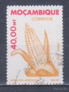 [61] Мозамбик 1981. Флора.Плоды.Кукуруза. Гашеная марка.