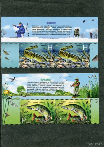 Беларусь 2011. Рыбы водоемов Беларуси. Верхняя сцепка листа