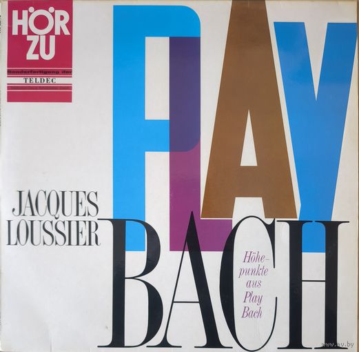 Jacques Lousser Play Bach Germany 1965 NM