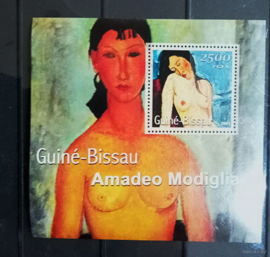 ГВИНЕЯ БИСАУ 2001 ИСКУССТВО КАРТИНЫ НЮ MNH