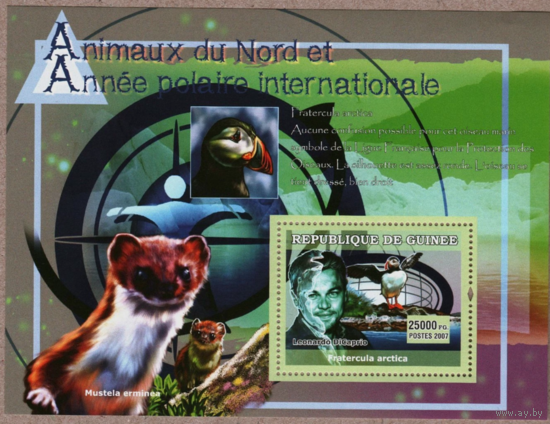 Гвинеи 2007 года Северные животные и Международный полюс MNH