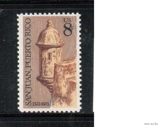 США-1971, (Мих.1049) , ** , Пуэрто-Рико(одиночка)