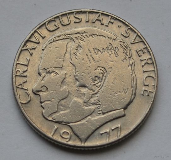 Швеция, 1 крона 1977 г.