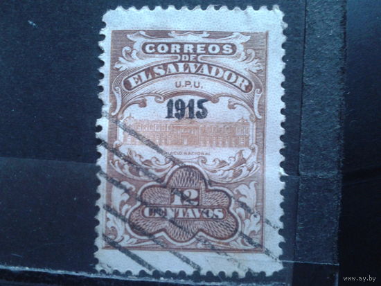 Сальвадор, 1915. Стандарт, надпечатка "1915" на марке 1907 г.