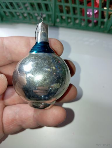 Ёлочная игрушка  - Кувшин . СССР .