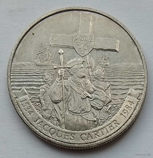 Канада 1 доллар 1984 г. 450 лет с момента открытия Гаспе