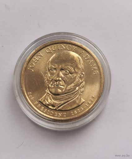 1 доллар 2008 г. Джон Куинси Адамс . С рубля