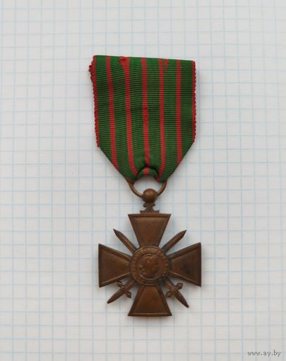 Франция. ПМВ, крест за военные заслуги Франции (1914-1917)