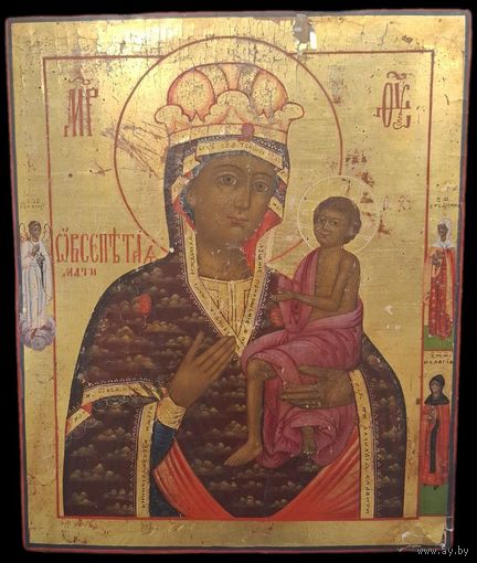 Арапетская икона Божией Матери (Аравийская, (О Вспетая Мати)) Ветка, середина 19 века. 37.5 x 45 см. 2.5см. Редчайшая.