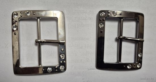 Пряжка с язычком 40 мм никель черный никель