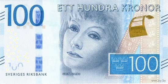 Швеция 100 крон образца 2016 года UNC p71b