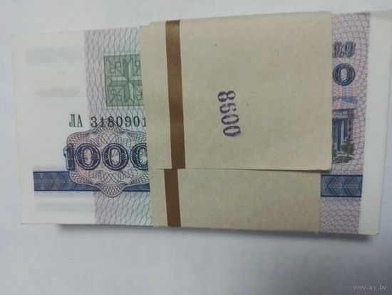 Беларусь, 1000 рублей 1998 год, серия ЛА, UNC