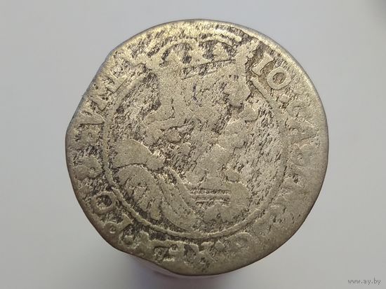 6 грошей 1665 год Польша  Ян II Казимир  шестак шостак   лот 40