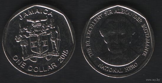 Ямайка km189 1 доллар 2015 год (7 ТОРГ ЛЮБОЙ