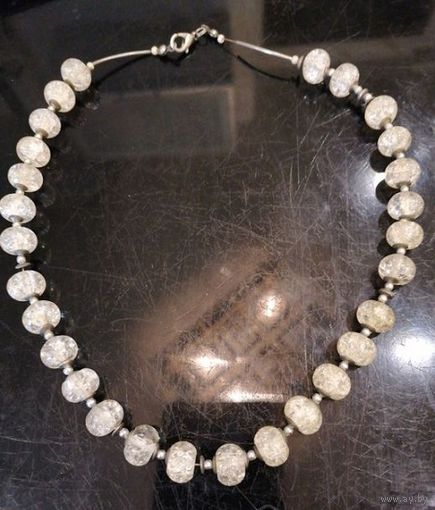 Красивые бусы из горного хрусталя, 50см