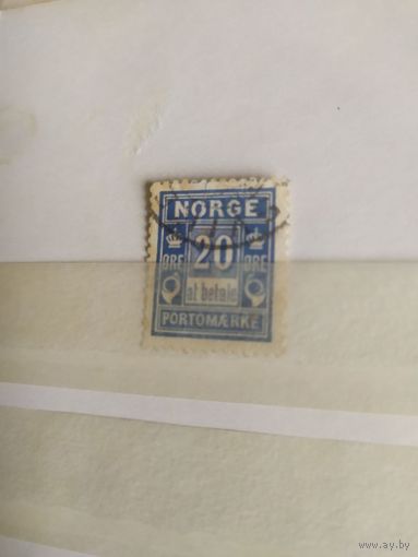 Норвегия Доплатные 1899 Номинал Стандарт #5IIA