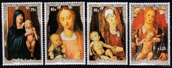 1988 Острова Кука 1264-1267 Живопись  Рождество   MNH