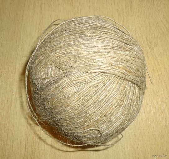 Клубок пряжа домашний лен