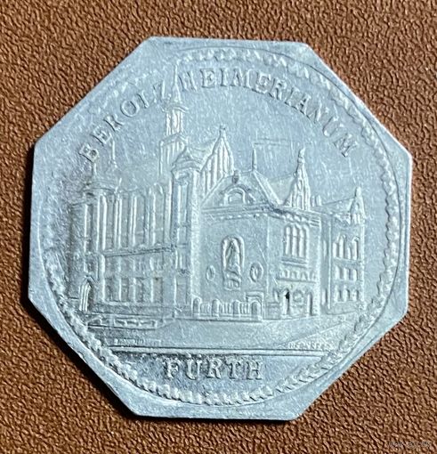 Германия Нюрнберг нотгельд 20 пфеннигов 1919 .Берольц Хеймерианум. трамвайный жетон