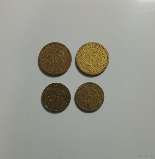 Монеты 4шт.