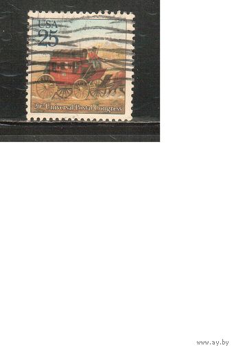 США-1989, (Мих.2064),   гаш. ,Почтовый конгресс, Лошади