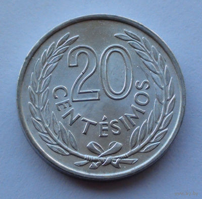 Уругвай 20 сентесимо. 1965